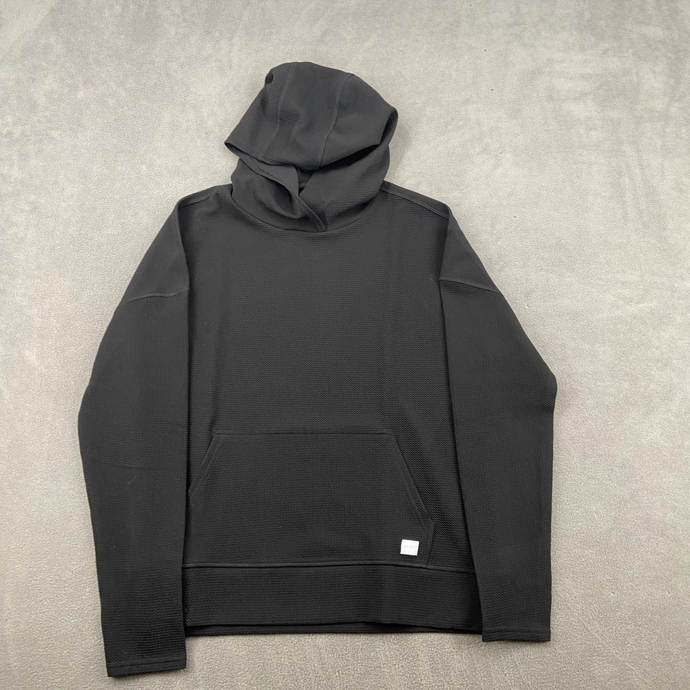 Soybu‎ Textured Hoodie Womens S Black 3D Knit Performance Anti-Wrinkle Pullover